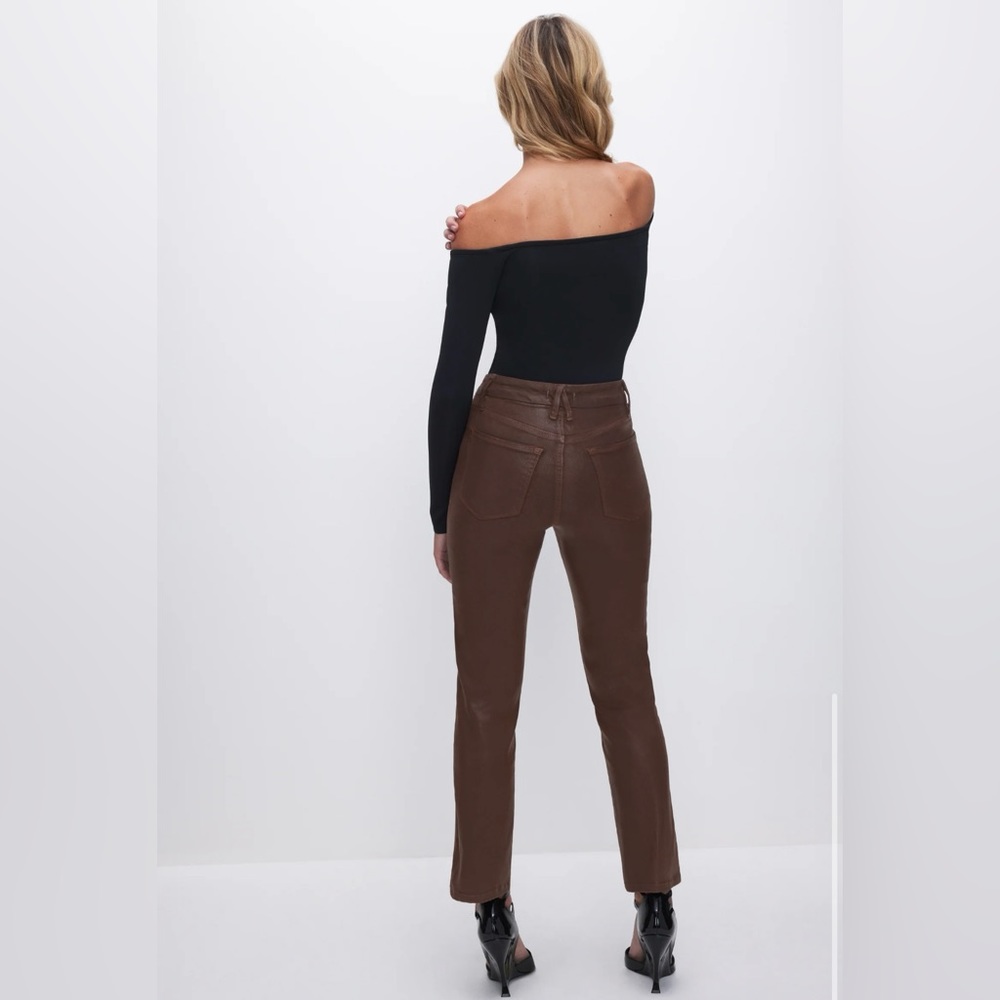NWT! Good American
GOOD LEGS COATED STRAIGHT JEANS WOMENS SIZE 2 LIGHT MOCHA - Picture 4 of 4